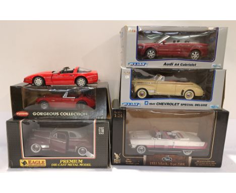 Welly, Eagle &amp; Similar, a boxed and unboxed Group of 1:18 &amp; 1:24 Scale Commercial Vehicles. Includes 1941 Chevrolet S