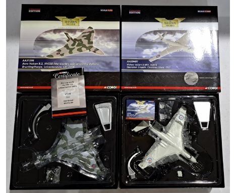 Aviation Archive a boxed 1:144 scale pair to include; AA31206 - Avro Vulcan B.2 and AA39401 Vickers Valiant B Mk1, XD818. Con
