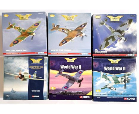 Corgi Aviation Archive, a boxed group of 1:72 scale Military Aircraft to include AA33802 (World War II - Europe &amp; Africa)