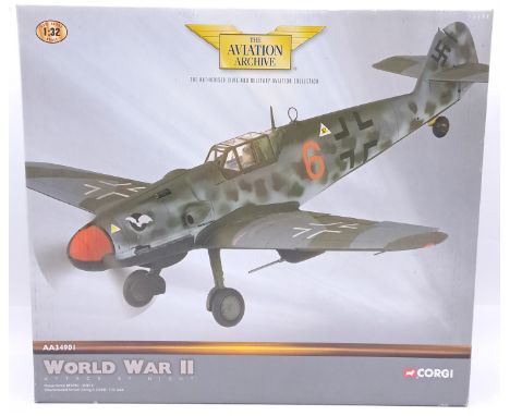 Corgi Aviation Archive, a boxed &nbsp;1:32 Scale AA34901 Messerschmitt BF109G - 'RED 6'. Although not checked for completness