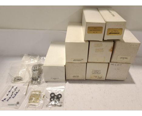 RAE and K &amp; R Replicas, a boxed Group of White Metal Model Kits. Includes GS004A Jaguar XK150 with others. Although unche