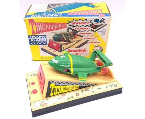 Wesco, a boxed TV Related "Thunderbirds" Talking Alarm Clock. An interesting item. Untested. Condition appears generally Good
