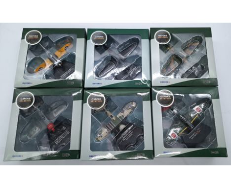 Oxford Diecast a boxed aircraft 1:72 Scale group to include; AC094 - Boulton Paul Defiant, AC082 - Brewster Buffalo USS Sarat