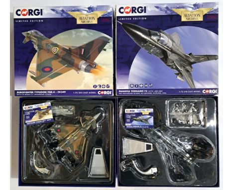 Corgi Aviation Archive, a boxed pair of 1:72 scale Military Aircraft comprising of AA39802 Panavia Tornado F3 &amp; AA36407 E