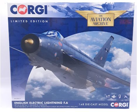 Corgi Aviation Archive, a boxed &nbsp;1/48 scale Military Aircraft comprising of AA28401 an English Electric Lightening F.6 -