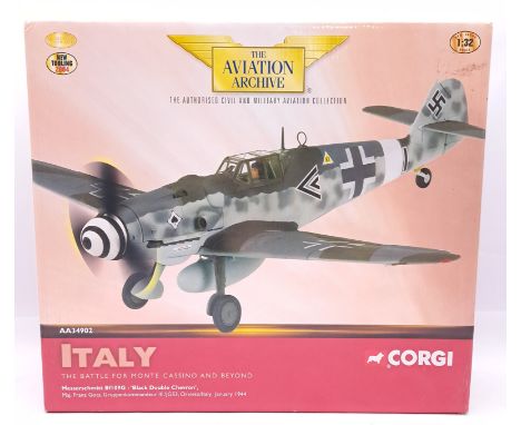 Corgi Aviation Archive, a boxed 1:32 scale AA34902 (Italy - The Battle for Monte Cassino and Beyond) Messerschmitt BF109G "Bl