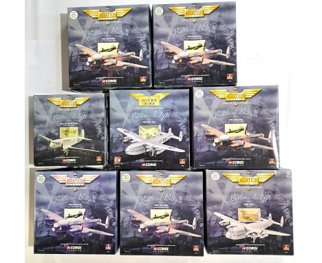 Corgi Aviation Archive, a boxed mixed series group of 1:144 scale Aircraft comprising of "Berlin Airlift" &amp; "Battle Of Br