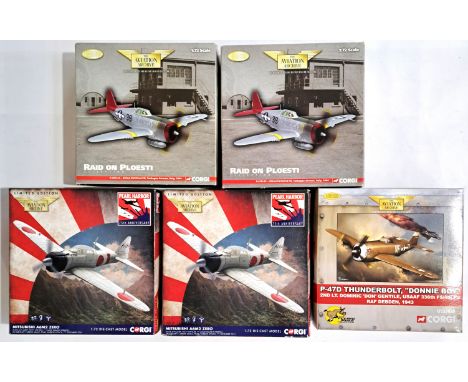 Corgi Aviation Archive, a boxed group of 1:72 scale Special Issues Military Aircraft to include AA33108 (Pearl Harbour 75th A