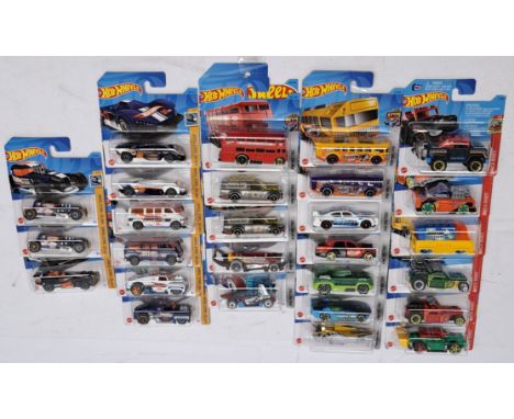 Mattel Hot Wheels 2023 Main Line complete sets x3, sets to comprise of HW 55 Race Team (cars 1-5, to include 2x Treasure Hunt