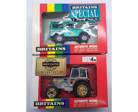Britains a pair of farm vehicles to include; 5892 - &nbsp;"1893-1993 Britains Centenary" Limited Edition Tractor &amp; 5946 -