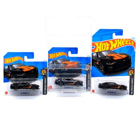 Mattel Hot Wheels 2023 HW Dream Garage Super Treasure Hunt '18 Camaro SS, plus 2x chase car, within Excellent sealed packagin