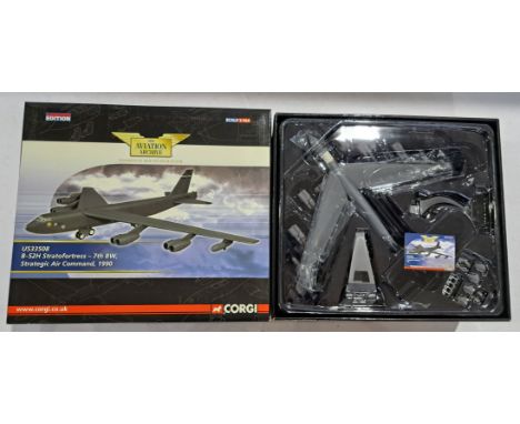 Corgi Aviation Archive 1:144 scale, US33508 - B-52H Stratofortress '7th BW'. Condition appears generally Good Plus to Excelle