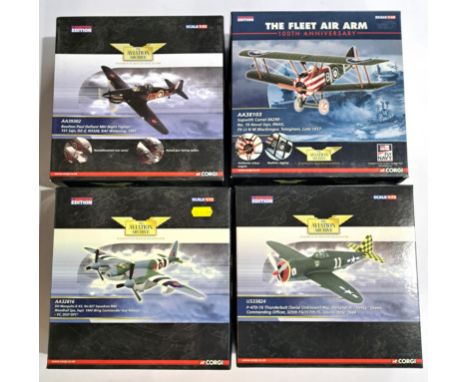 Corgi Aviation Archive, a boxed group of 1:72 scale Military Aircraft to include AA38103 Sopwith Camel B6299 - No.10 Naval Sq