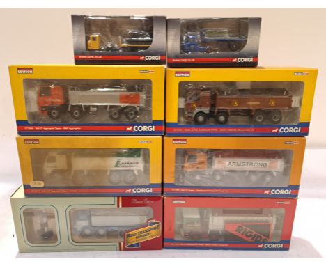 Corgi, a boxed Group of Scale Haulage Model Vehicles. Includes Rigids Series with others. Although unchecked for completeness