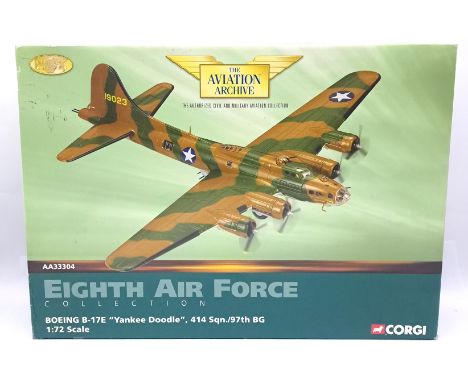 Corgi Aviation Archive, a boxed &nbsp;1/72nd scale AA33304 "Eighth Airforce Collection" Boeing B-17E "Yankee Doodle". Althoug