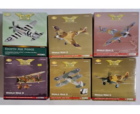 Corgi Aviation Archive, a boxed group of 1:72 scale Military Aircraft to include AA33806 (Eighth Air Force Collection) P-47D 