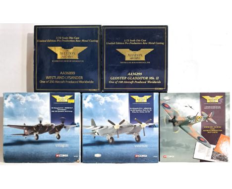 Corgi Aviation Archive, a boxed group of 1:72 scale Military Aircraft including Special Issues to include AA36899 (Pre Produc
