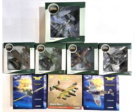 Corgi Aviation Archive &amp; Oxford Aviation (Front Line Fighters), a boxed group of 1:72 scale Military Aircraft to include 