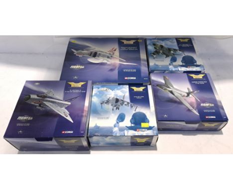 Corgi Aviation Archive, a boxed Group of Jet Fighter Power 1:72 Scale Aircraft. Includes AA33201 McDonnell F-4N Phantom II 15
