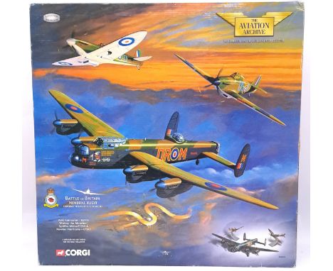 Corgi Aviation Archive, a boxed 1:72 scale AA32602 The Battle of Britain Memorial Flight Set including Avro Lancaster - EE176