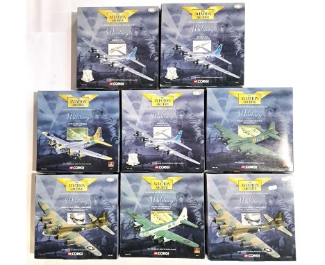 Corgi Aviation Archive, a boxed group of 1:144 scale Aircraft comprising of "Military" series to include AA48203 Boeing 299 F