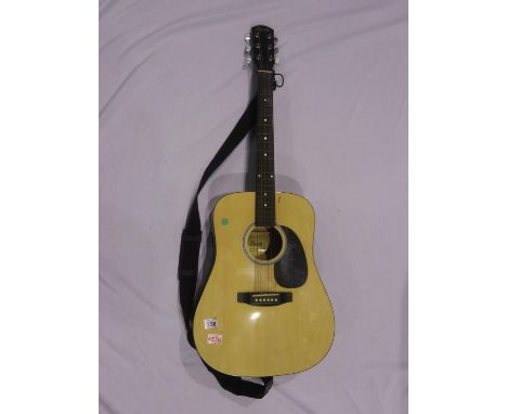 Squier by Fender full size acoustic guitar with strap, #SA105. Not available for in-house P&amp;P