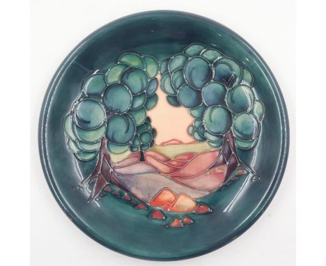 Moorcroft Sally Tuffin designed limited edition plate in the Mamoura pattern, D: 26cm. UK P&amp;P Group 2 (£20+VAT for the fi