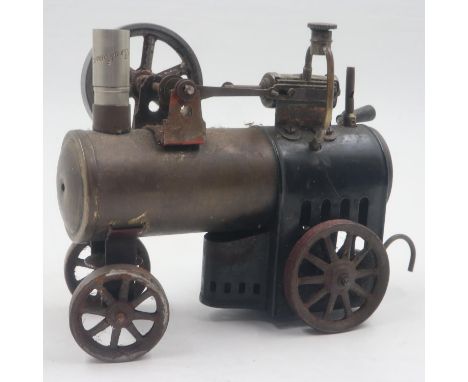 Bing Werke German made live steam traction engine, L: 17cm. UK P&amp;P Group 1 (£16+VAT for the first lot and £2+VAT for subs