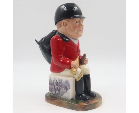 Winston Churchill Toby jug, prototype, Hunting Pink. UK P&amp;P Group 2 (£20+VAT for the first lot and £4+VAT for subsequent 