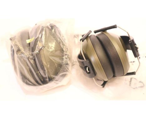 Two pairs of new old stock ear defenders. P&amp;P Group 2 (£18+VAT for the first lot and £3+VAT for subsequent lots) 