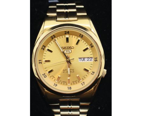 Gents Seiko 5 automatic wristwatch new and boxed. Working at lotting. P&amp;P Group 1 (£14+VAT for the first lot and £1+VAT f