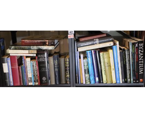 Two shelves of religious books. Not available for in-house P&amp;P, contact Paul O'Hea at Mailboxes on 01925 659133 