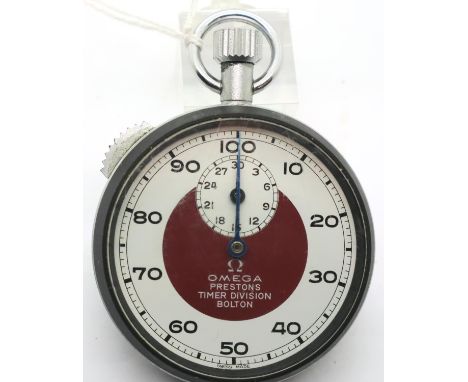 Omega Prestons timer division stopwatch in working order. P&amp;P Group 1 (£14+VAT for the first lot and £1+VAT for subsequen