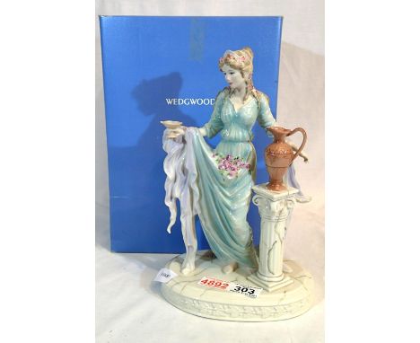 Wedgwood Classical collection, boxed ceramic figure Gaiety, H: 31 cm. P&P Group 3 (£25+VAT for the first lot and £5+VAT for s