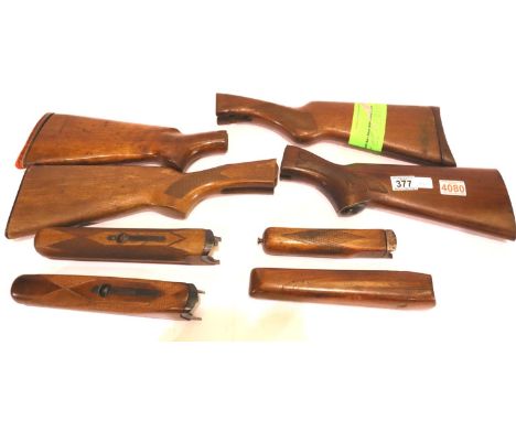 Shotguns, four stocks with matching fore-ends. P&amp;P Group 3 (£25+VAT for the first lot and £5+VAT for subsequent lots) 