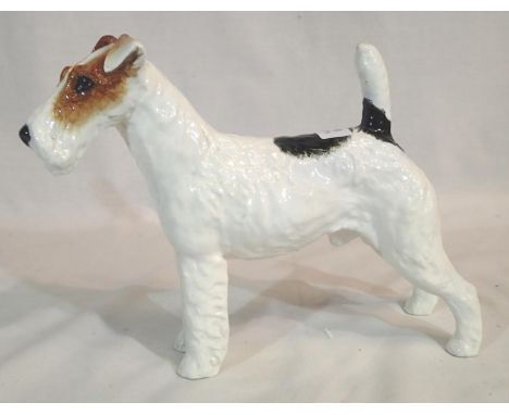 Royal Doulton rough haired Terrier dog, HN 1007 Crackly Starter. P&P Group 2 (£18+VAT for the first lot and £3+VAT for subseq