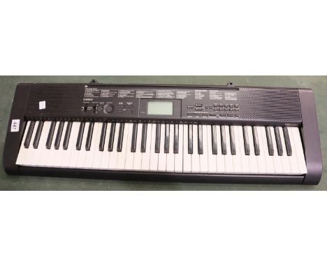 Casio CTK1150 keyboard lacking power lead. P&amp;P Group 3 (£25+VAT for the first lot and £5+VAT for subsequent lots) 