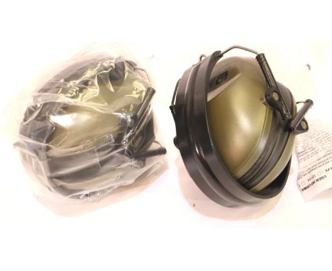 Two pairs of new old stock ear defenders. P&amp;P Group 2 (£18+VAT for the first lot and £3+VAT for subsequent lots) 