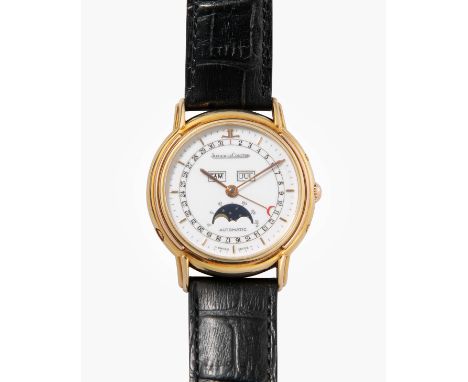 Jaeger LeCoultre "Odysseus", 1990er JahreRef. 166.7.84S. 750 Gelbgold-Gehäuse Nr. 0063, 35 mm, Sichtboden. Automatik Kal. Wer