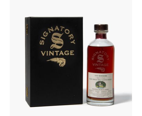 Bowmore1970. Waldhaus am See St.Moritz, Signatory Vintage. Islay single malt Schotch Whisky.  Aged 35 years. Distilled 1970 B