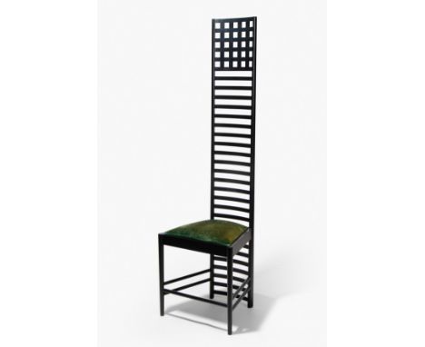 Charles Rennie Mackintosh, Stuhl "Hillhouse Chair 292"(Glasgow 1868–1928 London)Entwurf von 1902/03. Lizenzierte Reedition vo