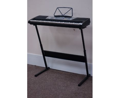 NJS 800 electric keyboard with stand and stool (3) (This item is PAT tested - 5 day warranty from date of sale) 