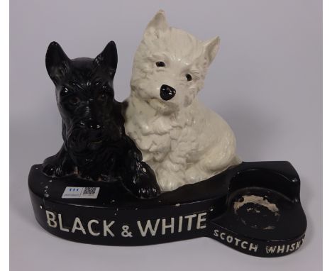 Black and white Scotch Whisky terrier advertising stand  Condition Report Click here for further images, condition, auction t