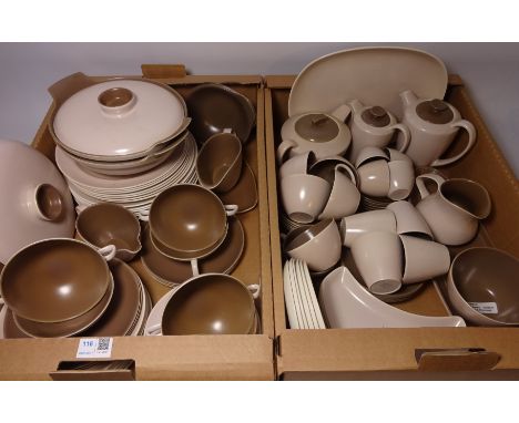 Poole 'twin tone' pattern tea and dinnerware in two boxes Condition Report Click here for further images, condition, auction 