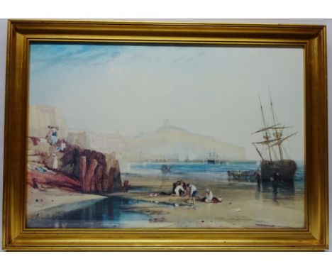 'Scarborough', colour print after J. M.W Turner 53cm x 80cm Condition Report Click here for further images, condition, auctio