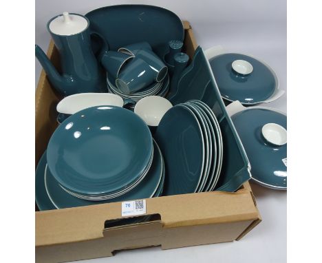 Poole pottery dinner and coffeeware in one box   Condition Report Click here for further images, condition, auction times & d