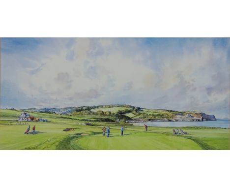 'Whitby Golf Club - the Sixth Hole', John Freeman limited edition (250) colour print 25cm x 50cm Condition Report Click here 