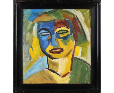 Unsigned.&nbsp;Expressionist.&nbsp;Girl portrait.&nbsp;Circa 1920. Oil on canvas.&nbsp;Dimensions: H 42 x W 38 cm.&nbsp;In go