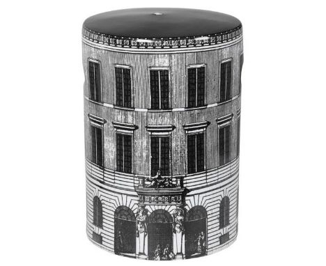 BARREL STOOLS, a pair, 1950s Italian style glazed ceramic, 45cm x 32cm x 32cm 
