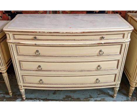 COMMODE, 110cm W x 83cm H x 50cm D Continental style. (similar to the previous lots 301 and 302). 